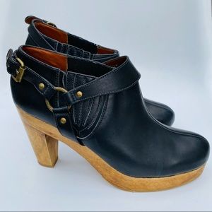 Rachel Comey Ankle Boot, Fraction Wood Sole Clog, EUC